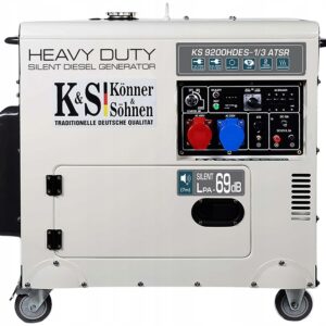 KS GENERATORIUS DYZELINIS KS 9200HDES-1/3 ATSR 7,0kW 230/400V, ELEKTRINIS PALEIDIMAS (EURO V)