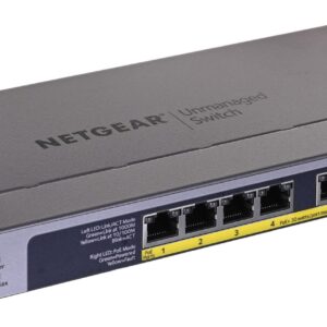 NETGEAR GS108PP Ne-valdomas Gigabit Ethernet (10/100/1000) Maitinimas per Eternetą (PoE) Juoda