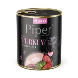 DOLINA NOTECI Piper with turkey and broccoli - drėgnas ėdalas šunims - 800g