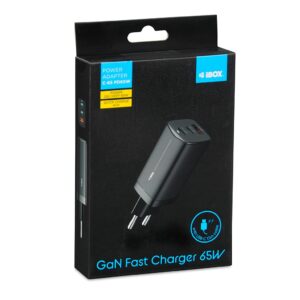 iBOX C-65 Black, GaN 65W universalus pakrovėjas - Image 3