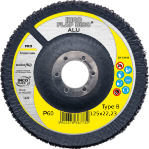 INCOFLEX LAMELLINIS ŠLIFAVIMO DISKAS ALIUMINIUI PR 125 P 60 %%%