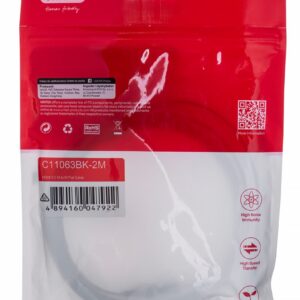 UNITEK KABELIS HDMI 2.0 4K60HZ, PLOKŠČIAS, 2 M, C11063BK-2M - Image 2