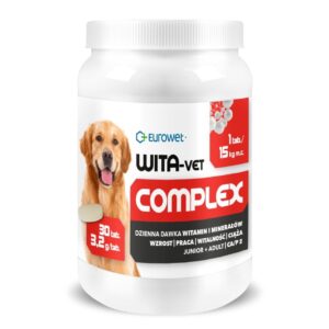EUROWET Wita-Vet Complex 3,2g - papildai šunims - 30 tablečių