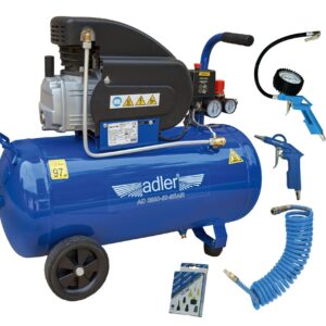 ADLER KOMPRESORIUS 50l AD 2050-50-8BAR 230V SU PRIEDŲ RINKINIU