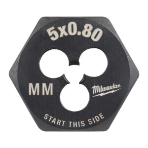 MILWAUKEE ŠEŠIAKAMPĖ (HEX) SRIEGIAPJOVĖ M5-0.80mm