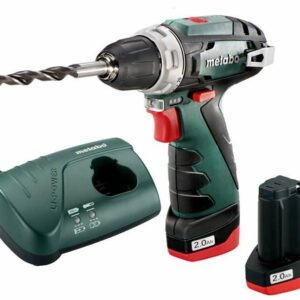METABO AKUMULIATORINIS GRĘŽTUVAS-SUKTUVAS POWERMAXX BS BASIC 34/17Nm 2x2,0Ah