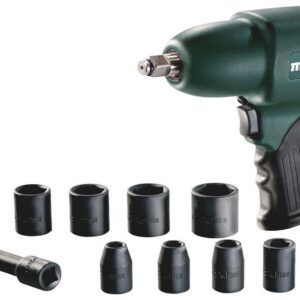 METABO PNEUMATINIS SMŪGINIS VERŽLIASUKIS 1/2" DSSW360 SET 360Nm + PRIEDAI 11 dalių
