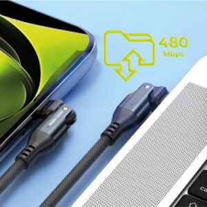 Mobile Origin 240W Rotating Cable USB-C to USB-C CB3 - Image 2