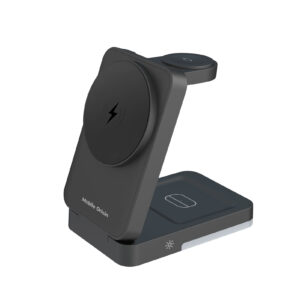 Mobile Origin 3in1 Foldable Charging Stand with light, PW28, black - Image 4
