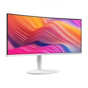Monitorius MSI Modern MD342CQPW 34" / UWQHD / 120Hz / 1ms MPRT / curved / KVM / white - adjustable stand - PD 98W - Image 2