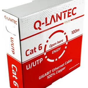 Q-LANTEC U/UTP cat.6A tinklo kabelis, vytos poros, LSOH