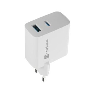NATEC RIBERA GAN ĮKROVIKLIS 1X USB-A + 1X USB-C 45W BALTAS - Image 3