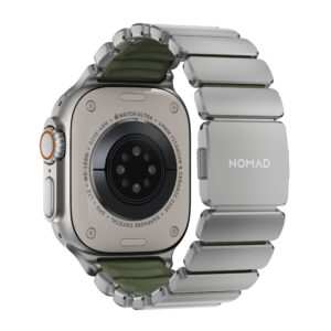 Nomad Stratos Band Natural Titanium Forest Green FKM AW 45/46/49mm - Image 5