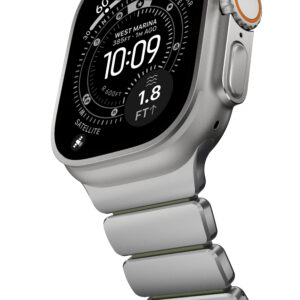Nomad Stratos Band Natural Titanium Forest Green FKM AW 45/46/49mm - Image 8