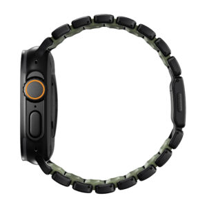 Nomad Stratos Band Black Titanium Forest Green FKM AW 45/46/49mm - Image 2