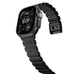 Nomad Stratos Band Black Titanium Forest Green FKM AW 45/46/49mm - Image 9