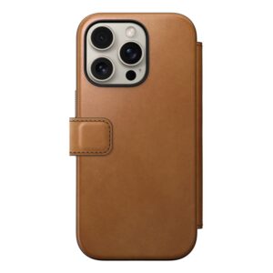 Nomad Modern Leather Folio, english Tan-C - Apple iPhone 16 Pro - Image 8