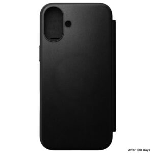 Nomad Modern Leather Folio, juodos spalvos - Apple iPhone 16 Plus - Image 3
