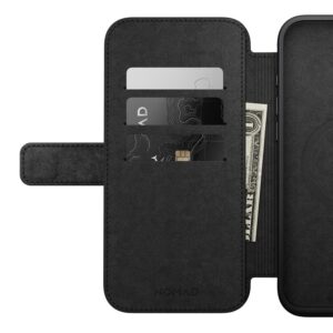 Nomad Modern Leather Folio, juodos spalvos - Apple iPhone 16 Plus - Image 8