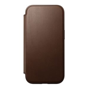 Nomad Modern Leather Folio, rudos spalvos - Apple iPhone 16 - Image 6