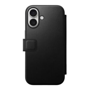 Nomad Modern Leather Folio, juodos spalvos - Apple iPhone 16 - Image 3