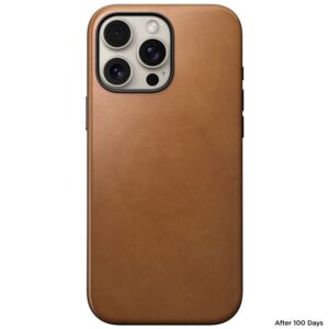 Nomad Modern Leather dėklas, english Tan-C - Apple iPhone 16 Pro Max - Image 3