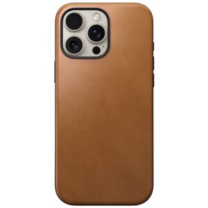 Nomad Modern Leather dėklas, english Tan-C - Apple iPhone 16 Pro Max