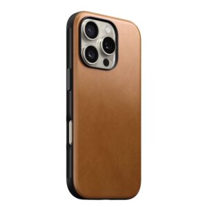 Nomad Modern Leather dėklas, english Tan-C - Apple iPhone 16 Pro - Image 2