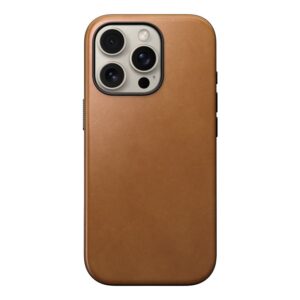 Nomad Modern Leather dėklas, english Tan-C - Apple iPhone 16 Pro