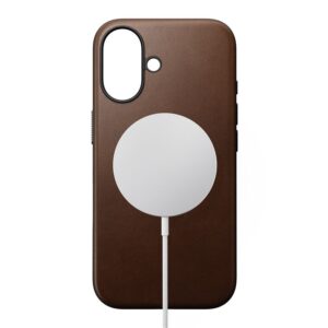 Nomad Modern Leather dėklas, rudos spalvos - Apple iPhone 16 - Image 3