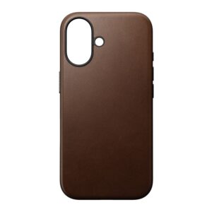Nomad Modern Leather dėklas, rudos spalvos - Apple iPhone 16