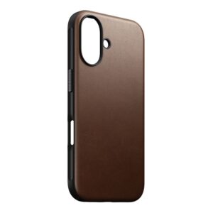 Nomad Modern Leather dėklas, rudos spalvos - Apple iPhone 16 - Image 5