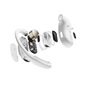 SHOKZ OpenFit Air, weiss Laisvų rankų įranga Bevielis Ausinės su kabliukais Skambučiai / muzika / sportas / kasdienis Bluetooth Balta - Image 3