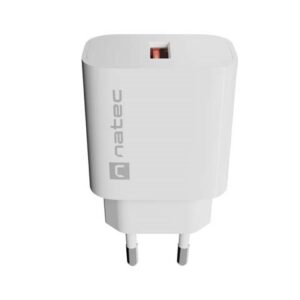 SIENINIS ĮKROVIKLIS NATEC RIBERA 1X USB-A 18W BALTAS - Image 2