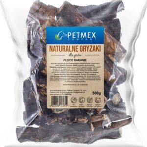 PETMEX Ėriuko plaučiai Mono – skanėstas šuniui – 500g - Image 3