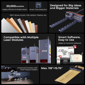 Ortur F10 40W Laser Engraver & Cutter 40W - Image 4