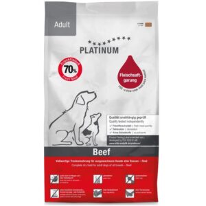 PLATINUM Adult Beef - pusiau drėgnas šunų maistas - 15kg