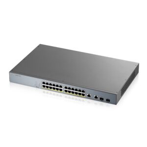 Zyxel GS1350-26HP-EU0101F tinklo komutatorius Valdomas L2 Gigabit Ethernet (10/100/1000) Maitinimas per Eternetą (PoE) Pilka - Image 2