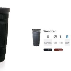 PROSPERPLAST LIETAUS VANDENS TALPA 265L JUODA WOODCAN