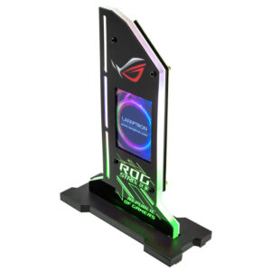 „Lamptron“ vertikalus GPU laikiklis su ekranu – juodas - Image 2