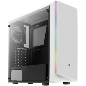Aerocool Rift White Mid Tower - White Window