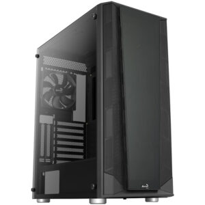 Aerocool Prism Mid Tower, Tempered Glass - Black