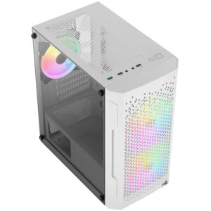 Aerocool Trinity Mini-Tower V2, Tempered Glass - white - Image 2