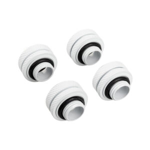 Corsair Hydro X Series XF Hardline fitting straight G1/4 to 14mm OD hard tube - 4 pack, white - Image 2