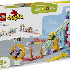 LEGO DUPLO 10478 3-in-1 kūrybinės rampos su transporto priemonėmis
