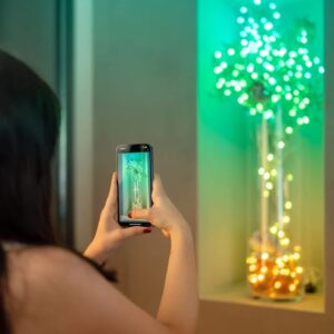 „Twinkly Candies“ LED Kalėdų eglutės žibintai TWKP100RGB-T 6 m 100 perlų formos lempučių - Image 3