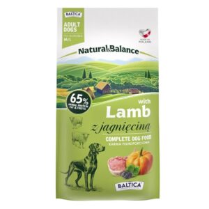 BALTICA Natural & Balance Ėriena M/L – sausas pašaras šunims – 3kg