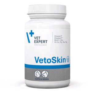 VETEXPERT VetoSkin - papildai šunims ir katėms - 90 tablečių