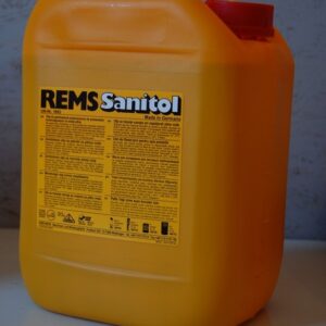 REMS SRIEGIAMASIS SKYSČIUS SANITOL 5l GERIAMOJO VANDENS SISTEMOMS.
