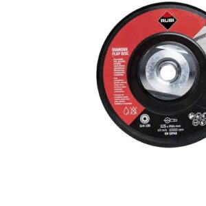 RUBI ELASTIŠKAS DEIMANTINIS DISKAS 115mm M14 VIDUTINIS FLAP DISC 100/120